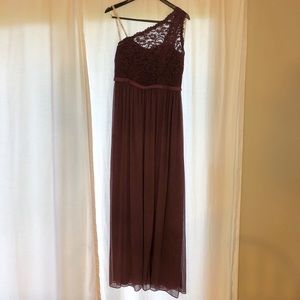 David's Bridal long dress in Wine size 12